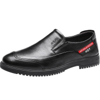 红蜻蜓男鞋秋季新款正品真皮英伦潮流休闲鞋一脚蹬懒人驾车鞋