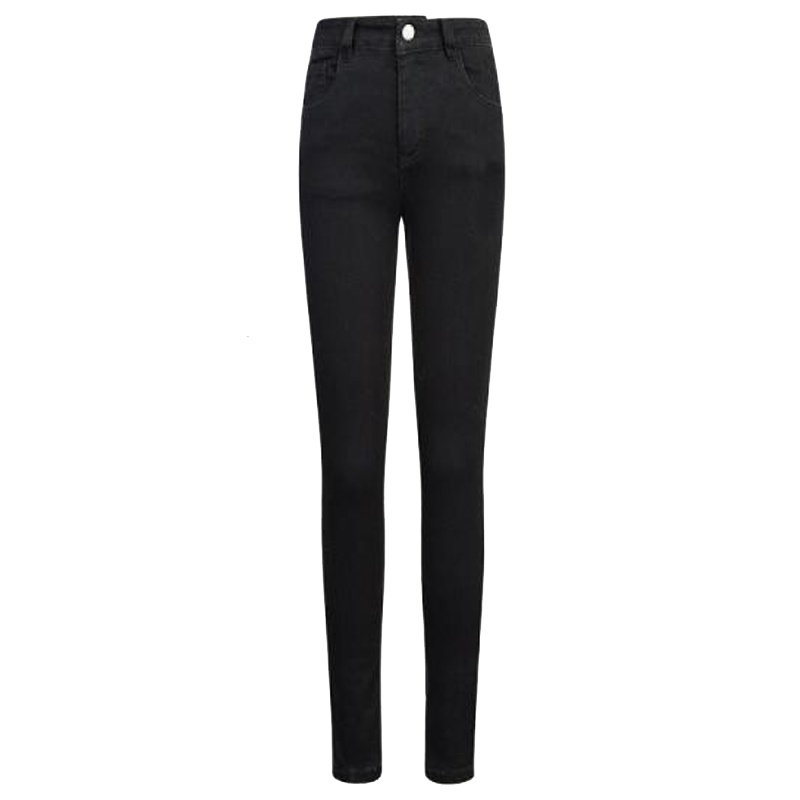 7M刺绣黑色长裤秋装新款韩版铅笔小脚裤子绣花牛仔裤女冬70009148