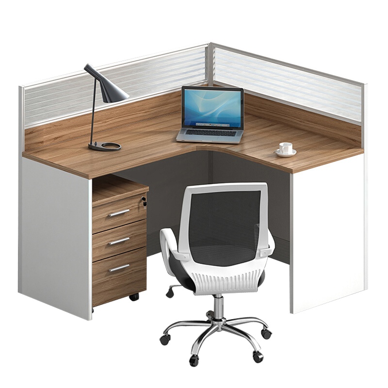 瑞丰杰 职员办公桌简约现代员工位电脑桌 1200X1400X1200 RJ-D034