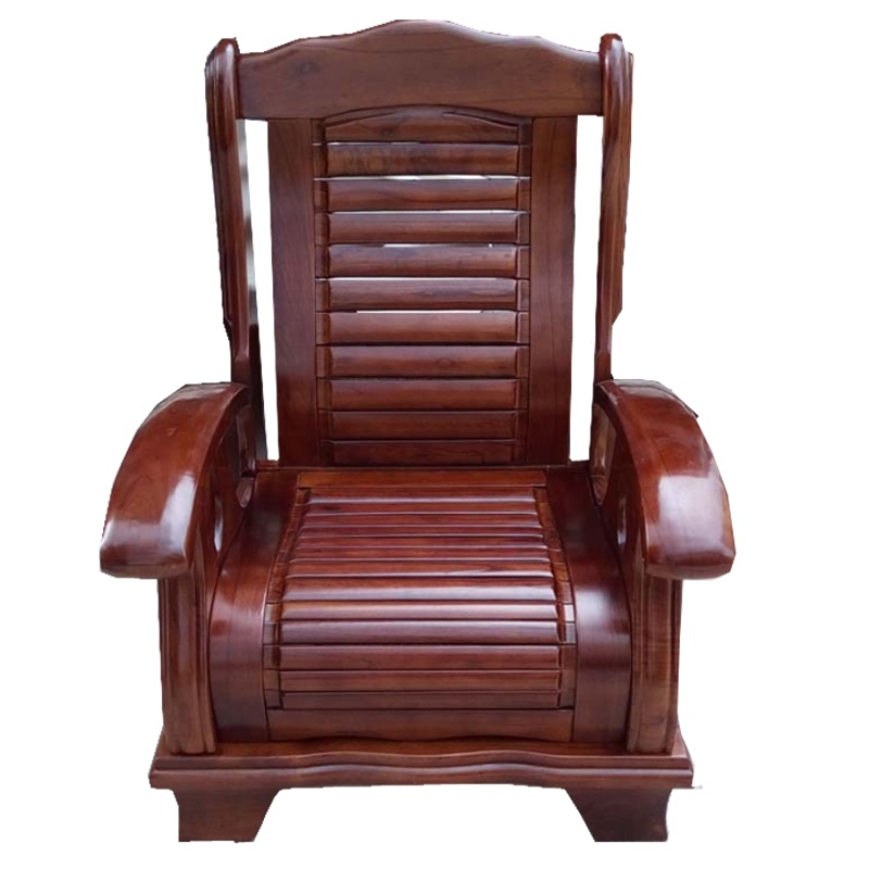 卡里鳄单人沙发KLE—SF05小户型客厅现代中式木沙发办公家具