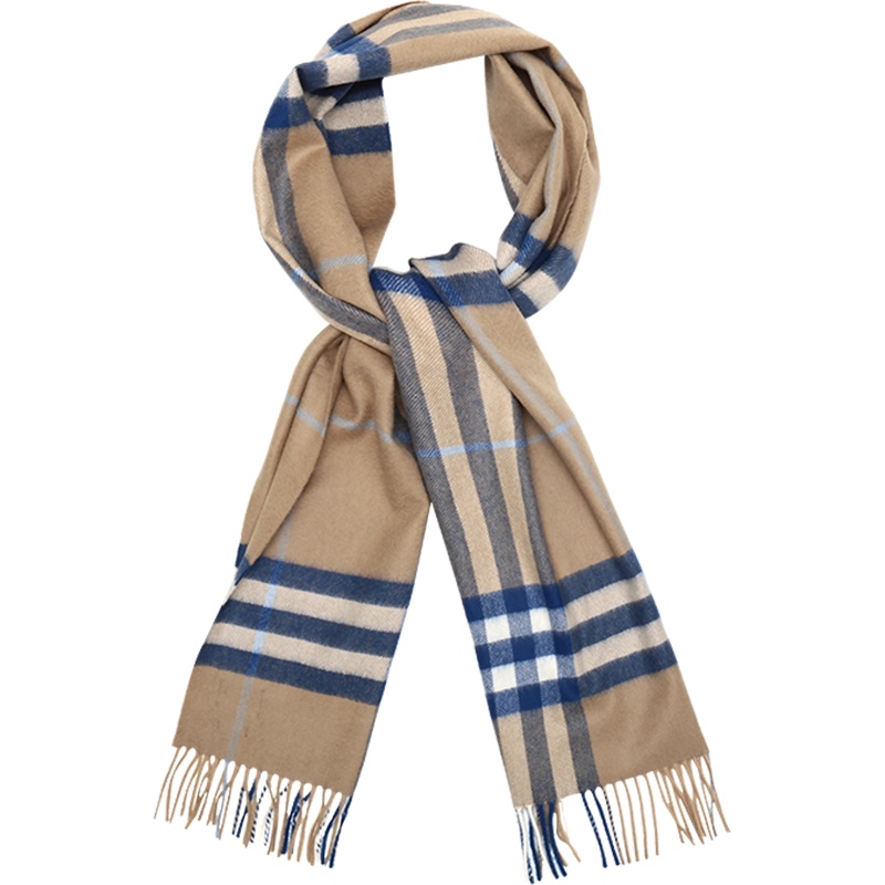 BURBERRY 博柏利 男女通用山羊绒长方形流苏围巾 80226761