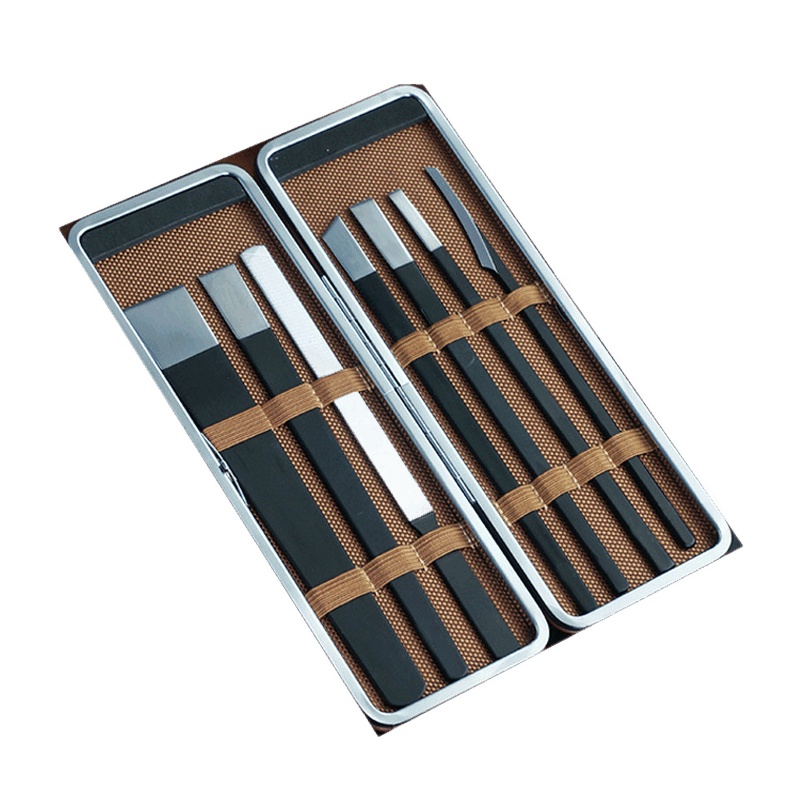 [七件套]七叶足不锈钢专业修脚刀套装死皮刀修老茧扦脚刀七件套扬州