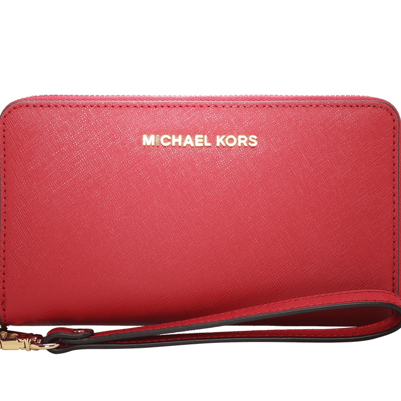 Michael Kors/迈克·科尔斯 女士Jet Set Travel中长款腕带拉链钱包 32H4GTVE9L