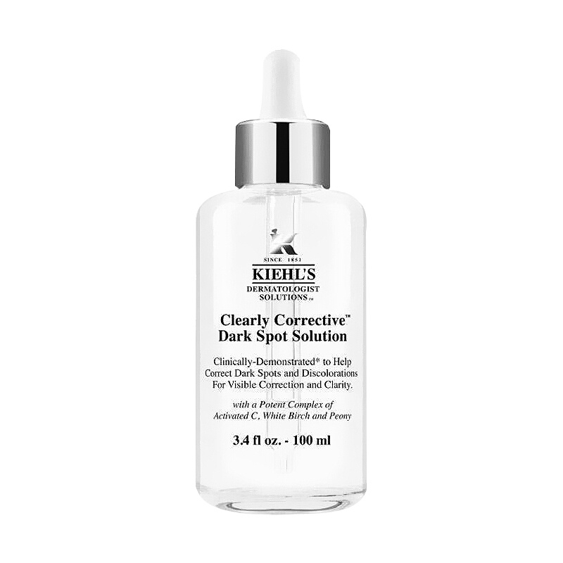科颜氏(Kiehl’s)淡斑精华液 维c精华焕白保湿精华 集焕白淡化斑纹精华液安白瓶精华 焕白淡班精华100ML