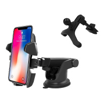 车载手机架支架汽车上用吸盘式手机座出风口仪表台桌面通用支撑架 升级加固款吸盘款360度旋转+出风口