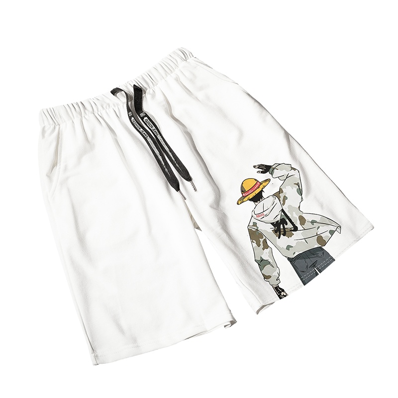 浪漫攻略Romagolee男士短裤五分裤夏季潮流宽松5分裤潮牌休闲运动裤沙滩裤中裤子