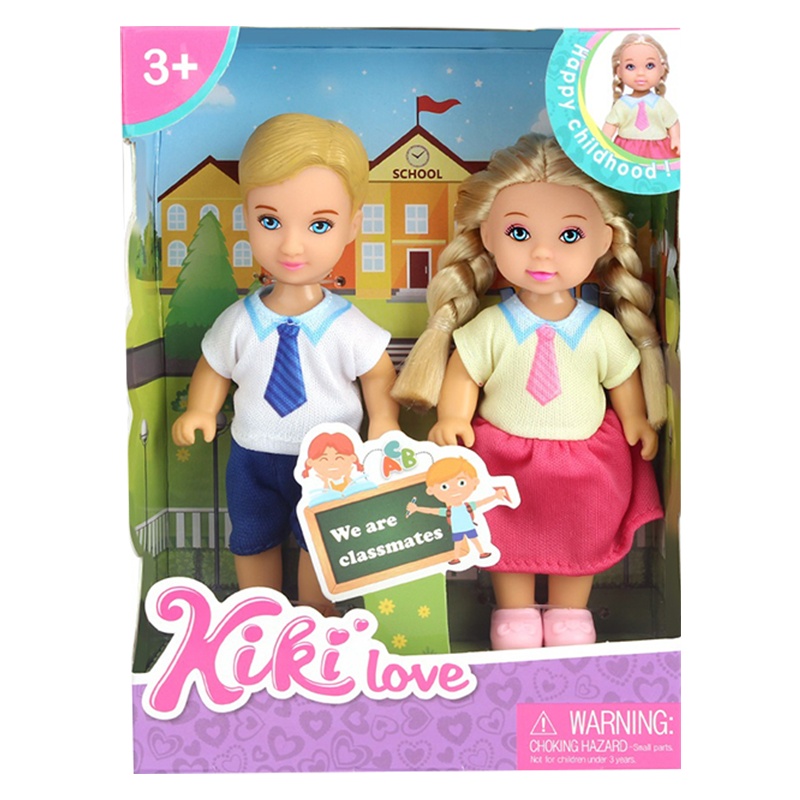 安丽莉美发娃娃小凯莉宠物玩具洋娃娃小号公主玩具(88026安琦琦小学生)