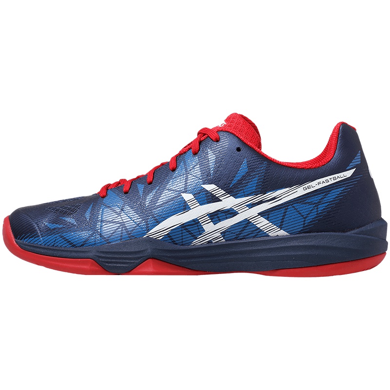 【自营】亚瑟士ASICS男鞋羽毛球鞋E712N-5001 E712N-5001蓝色+白色+红色