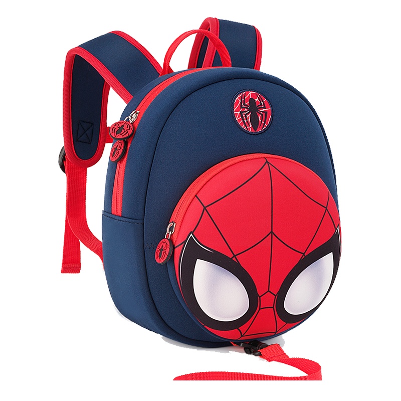迪士尼(DISNEY)幼儿园书包男童蜘蛛侠美国队长小孩学前班宝宝儿童双肩背包