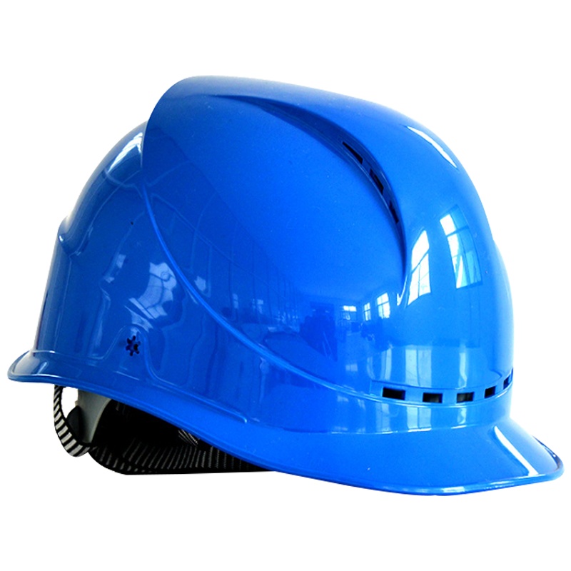 海斯迪克 HK-763 安全认证绝缘安全帽ABS 可印字 工程施工 工业建筑防砸抗冲击保护头盔/TQ型蓝色透气
