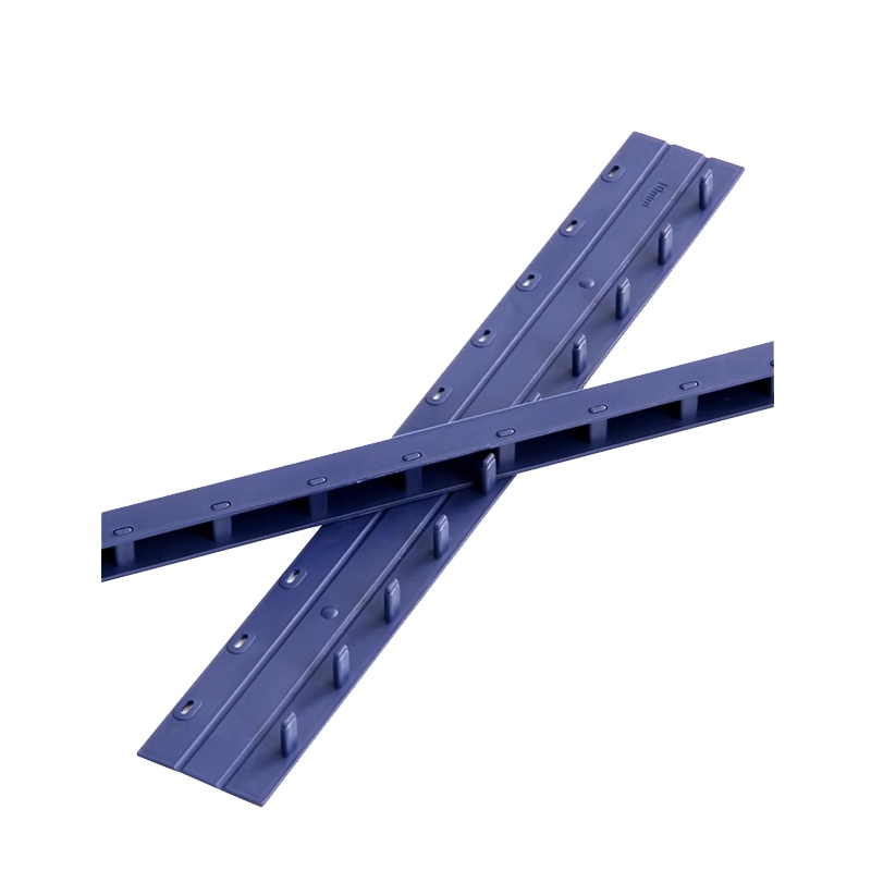 得力(deli)3827 10mm装订夹条蓝色100/支盒 10孔装订夹 装订押条 压边条 胶圈装订夹边条 塑料夹条