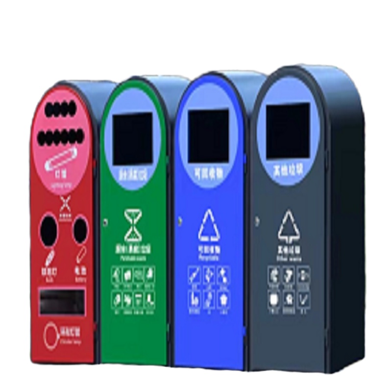 振真ZZ-099外镀锌板分类垃圾桶果皮箱室外小区环卫垃圾箱 (镀锌内桶)