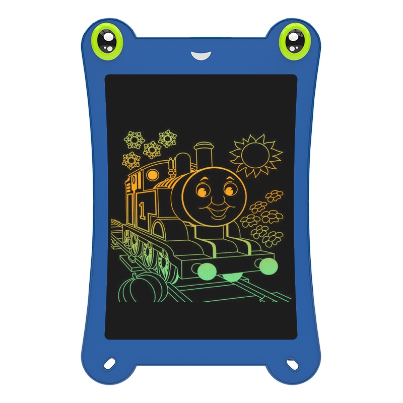 好写(howshow)8.5英寸儿童涂鸦绘画板 学生文具草稿板 儿童益智写字板 玩具画画板 青蛙款 H8Q 瀚海蓝