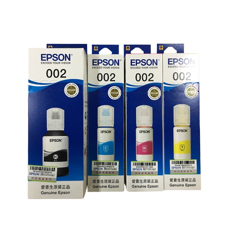 爱普生002 4色墨水 一套@