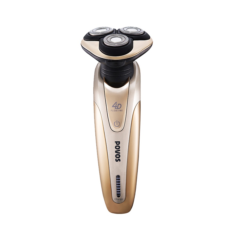 奔腾高档三刀头PW959金色快充全身水洗剃须刀