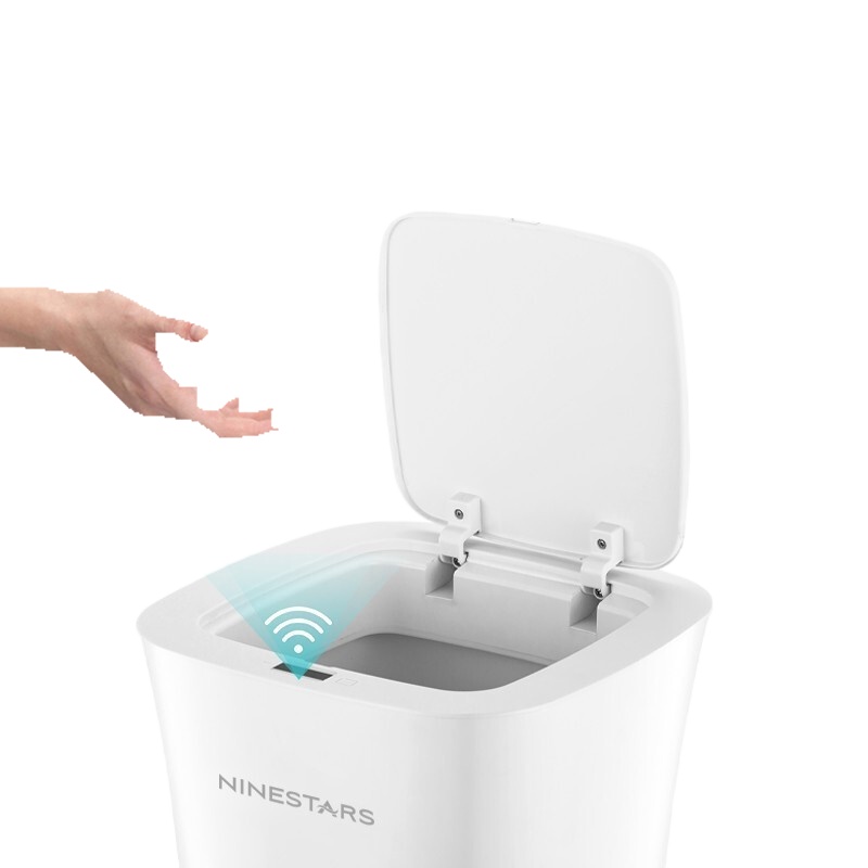 纳仕达 智能感应垃圾桶DZT-10-11S极地白/10L