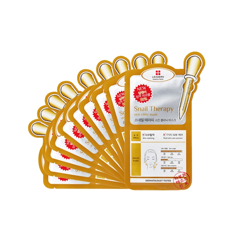 LEADERS 丽得姿 蜗牛修复面膜 10片/盒 抚纹紧致 保湿补水