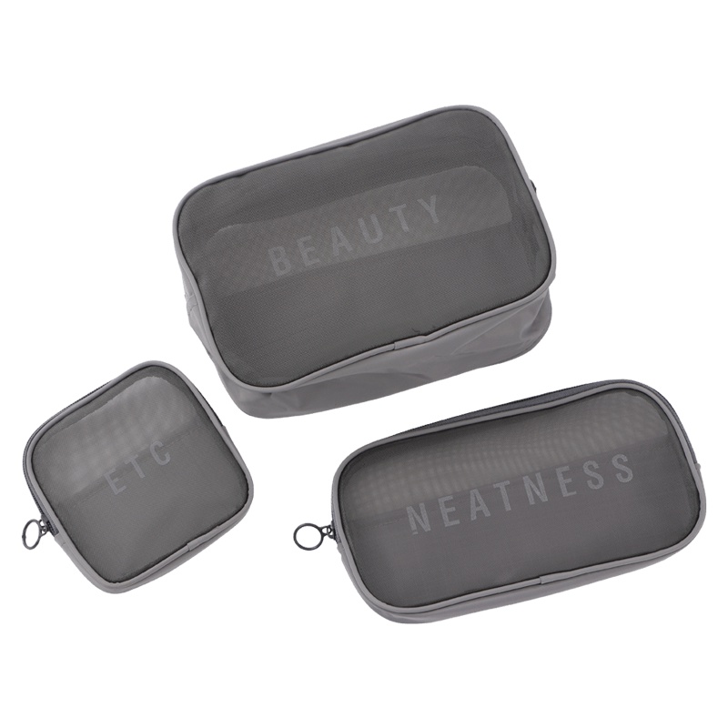 欧润哲 化妆收纳包 网纱旅行套组款 便携化妆品收纳盒整理便携套装