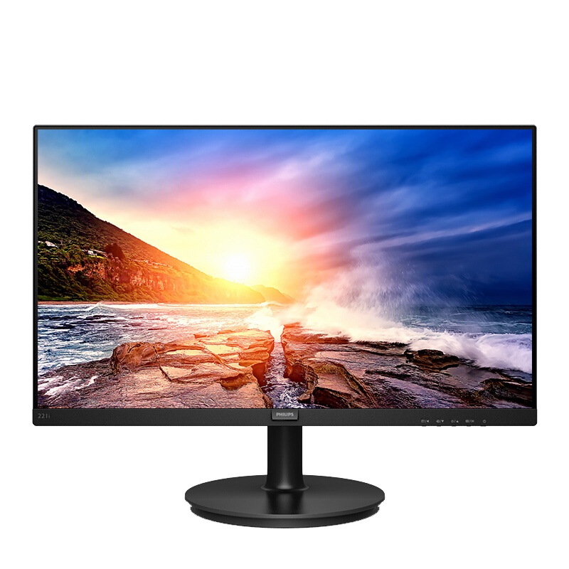 飞利浦显示器 21.5英寸电脑显示器 全高清 75Hz 4ms 低蓝光不闪屏 电脑液晶显示屏幕 221i8