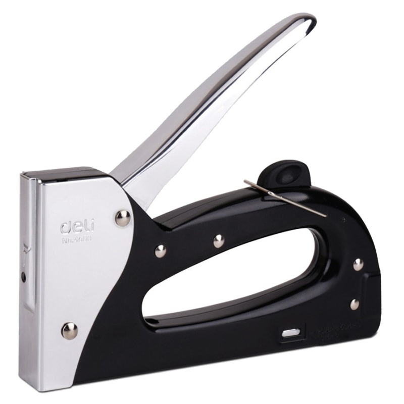 得力(deli)4600手动码钉枪 U型钉马钉枪 打钉枪 门钉 射钉枪 金属油画相框射钉枪 装订用品 订书机