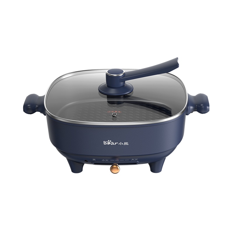 小熊(Bear)电火锅 电炒锅 电锅一体 电热锅 多功能锅 家用涮烤火锅锅具6L DHG-C60F2