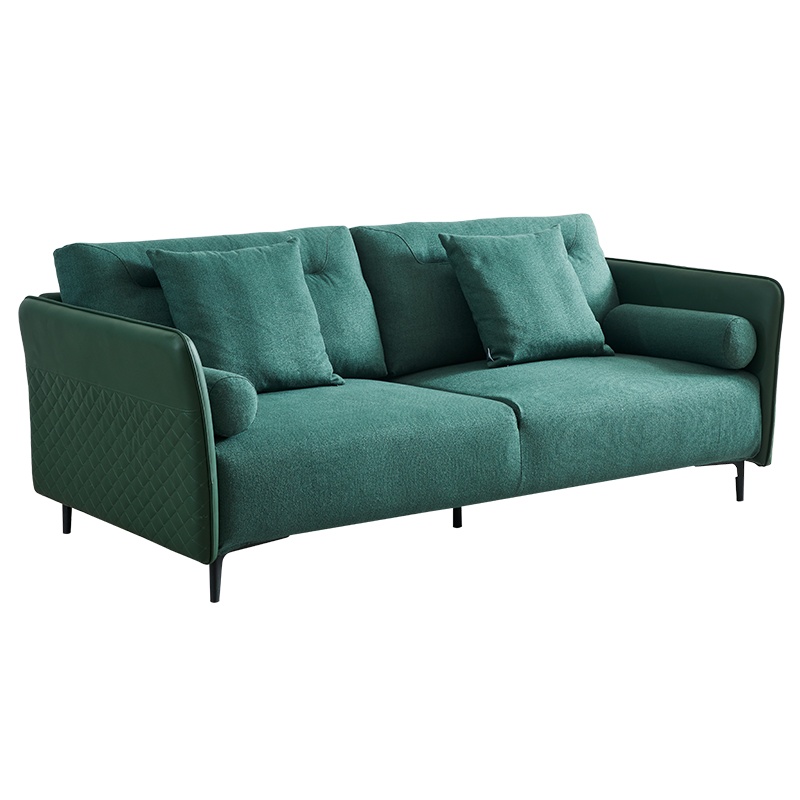 左右2020年小户型皮布现代轻奢简约风沙发布艺沙发客厅家具5050