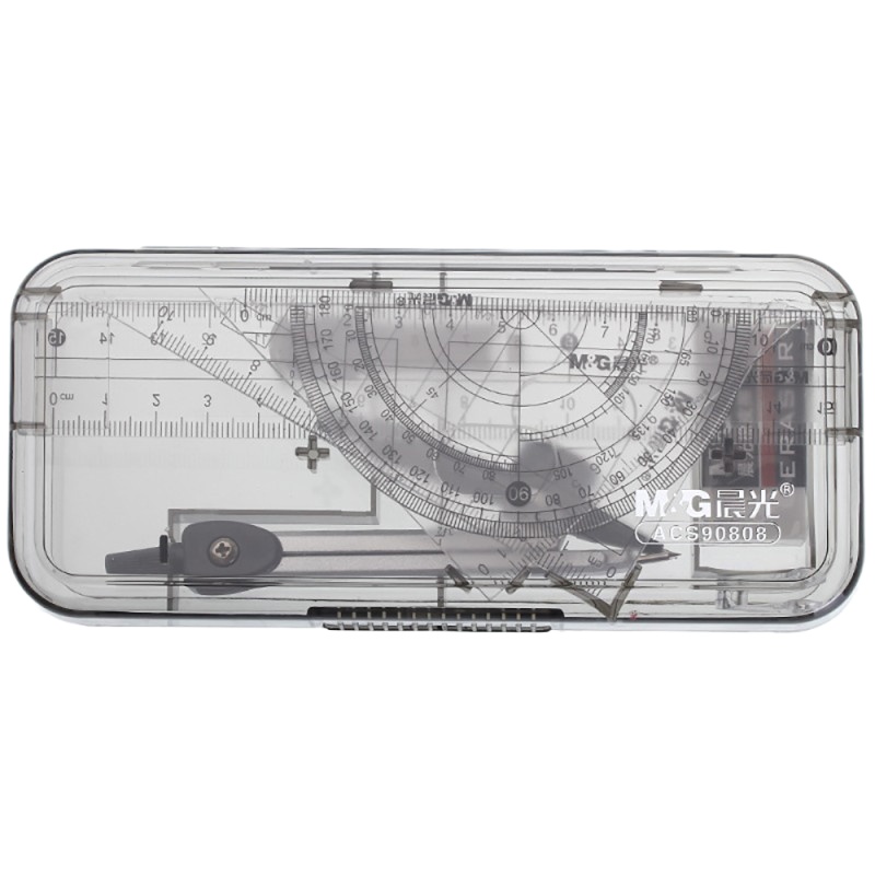 晨光 90808学生圆规七件套装 绘图 专用尺子三角板文具 几何文具 学生办公