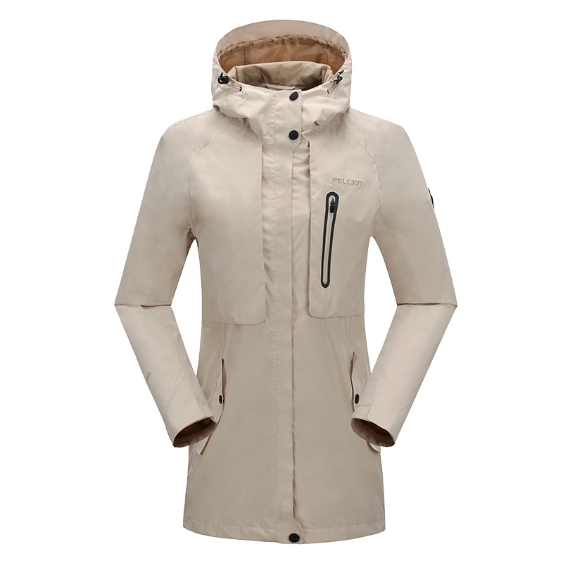 伯希和户外冲锋衣男女潮牌春秋防水夹克薄款透气徒步连帽单层外套