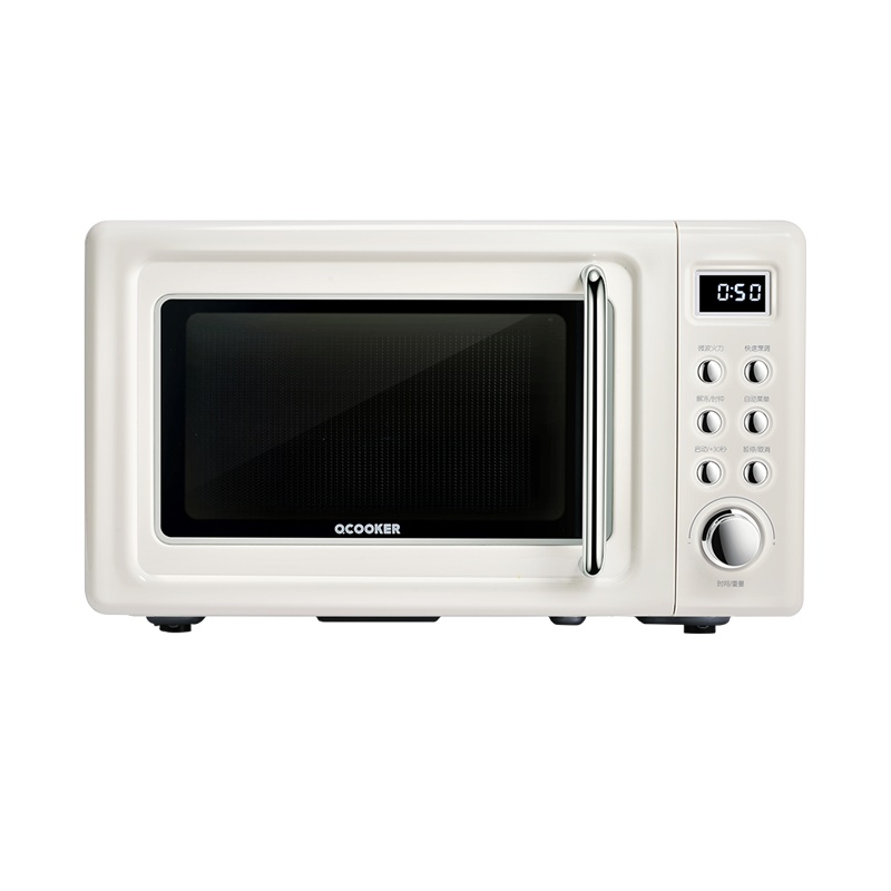 苏宁极物 圈厨 CR-WB01A复古智能微波炉家用转盘式20L(复古白)