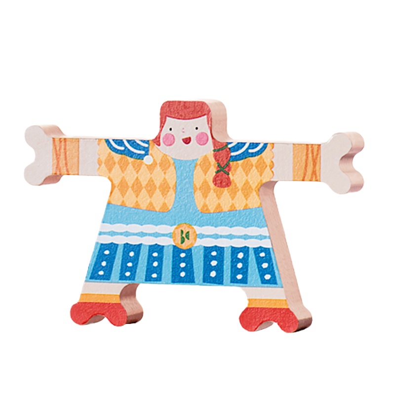 babycare玩具大力士平衡叠叠高人偶玩具儿童互动益智木质制叠叠乐积木暴走的普罗斯