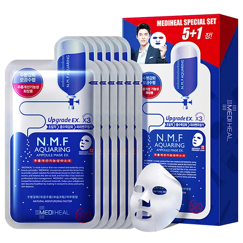 Mediheal 美迪惠尔 N.M.F 针剂水库深层补水 面膜 6片/盒 水润保湿 可莱丝补水升级版