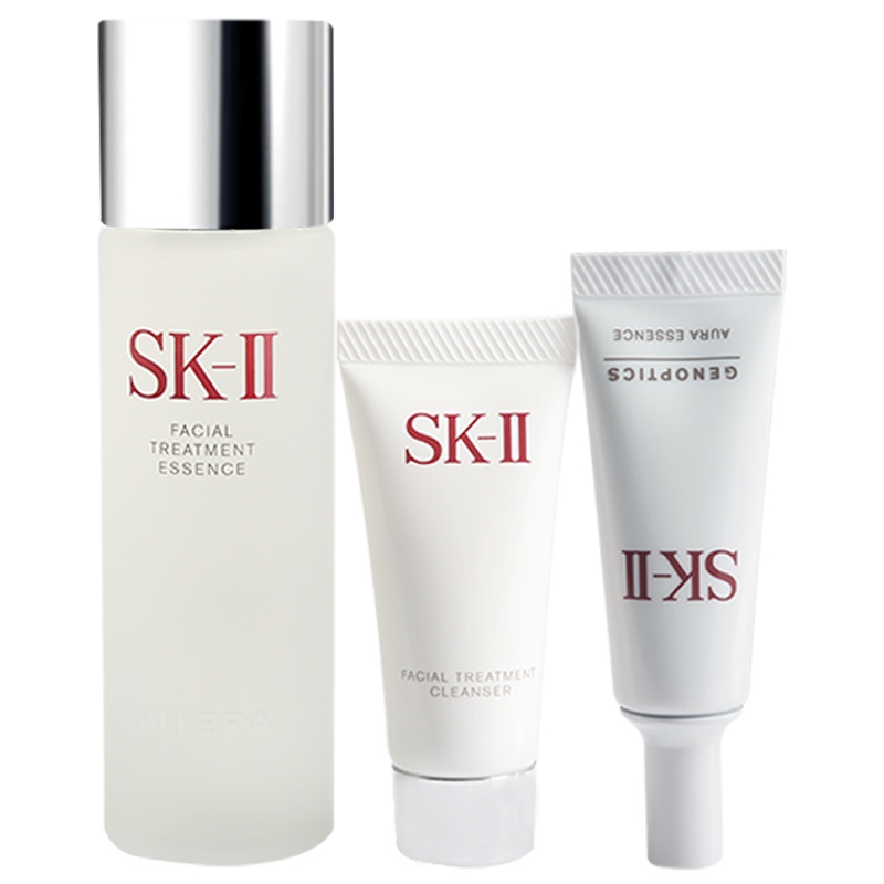 SK-II环采套装（护肤洁面霜20g+护肤精华露75ml+光蕴环采钻白精华露10ml）