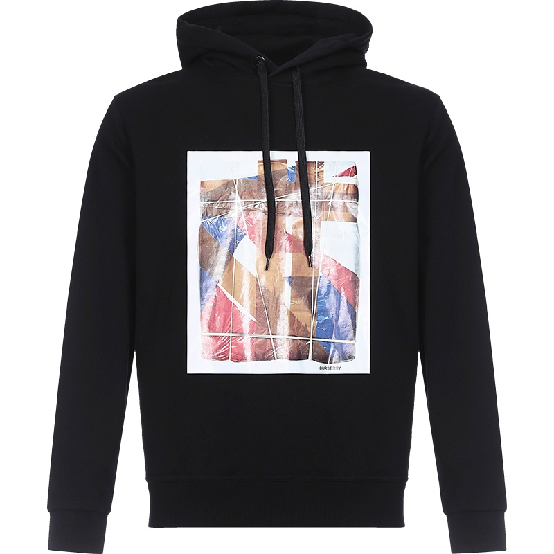 BURBERRY 博柏利 男款棉质宽松版连帽运动衫卫衣 80257051