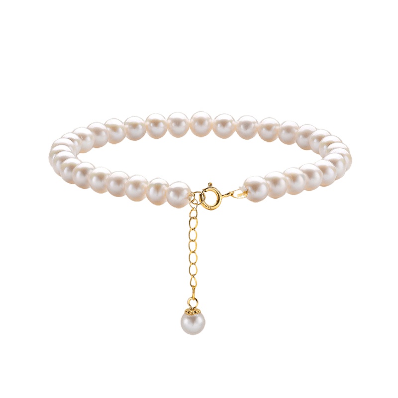 [Fin xin Ge]2021新款 天然淡水小珍珠硬金手链 手串多款可选时尚通勤风