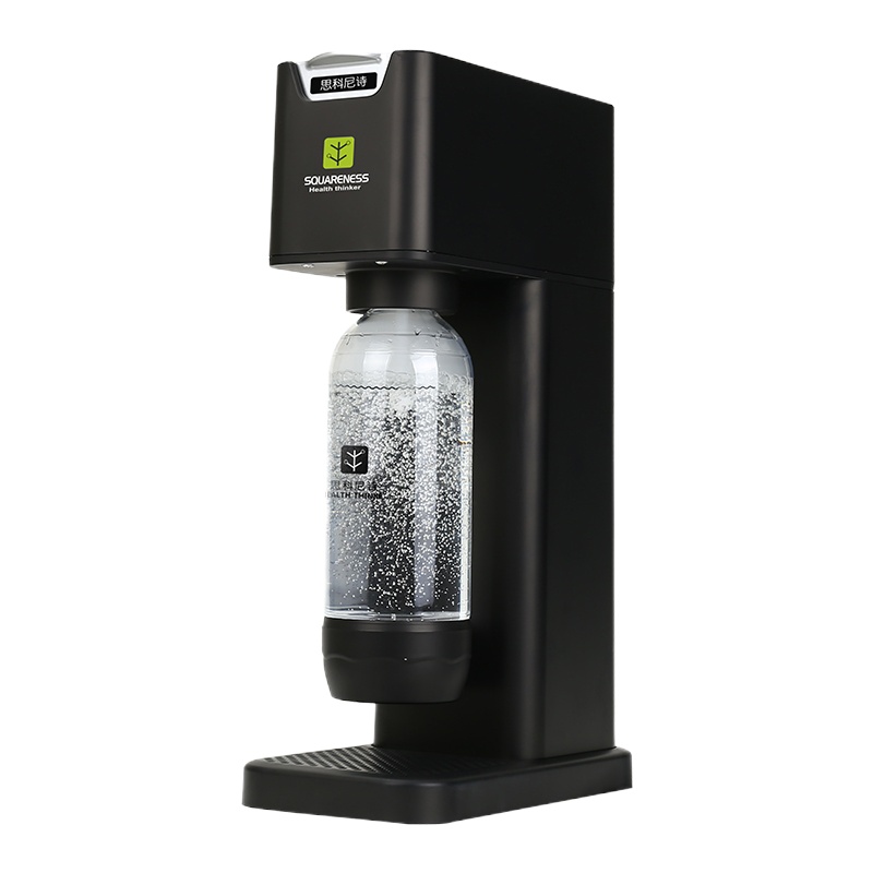 冠帝气泡水机苏打水机奶茶店商用家用自制碳酸饮料打气机 智能声控德国全自动泄压 黑色