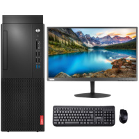 联想(Lenovo)启天M420商用台式电脑23英寸显示器(i3-8100 8GB 256G固态+1TB 集显 无光驱 W10h)