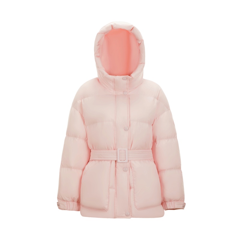 波司登2021新款莫奈色清新收腰显瘦小个子防风保暖羽绒服冬装