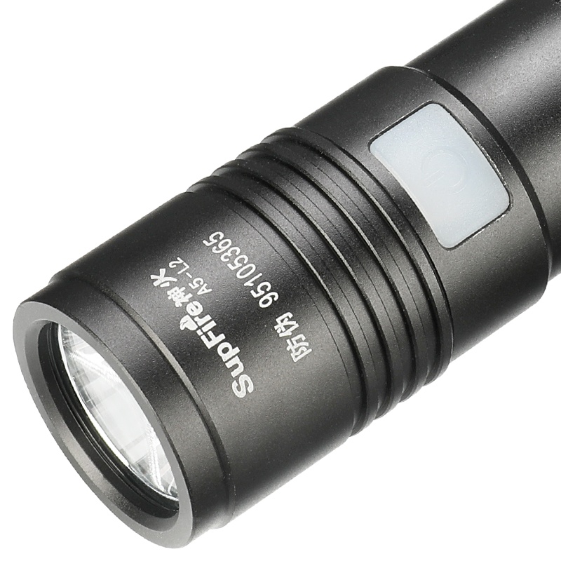 SupFire神火A5强光手电筒USB充电LED迷你防水户外家用大光斑高亮（功率3w） 小型手电筒