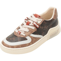 COACH 蔻驰 女士 专柜款涂层帆布配皮系带休闲鞋运动鞋板鞋 C2320