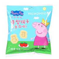 小猪佩奇PeppaPig造型饼干番茄味18克宝宝儿童零食