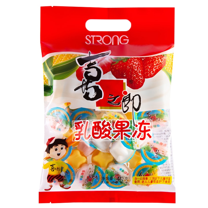 喜之郎果冻什锦果冻乳酸果冻办公室休闲零食小吃袋装360g/882g