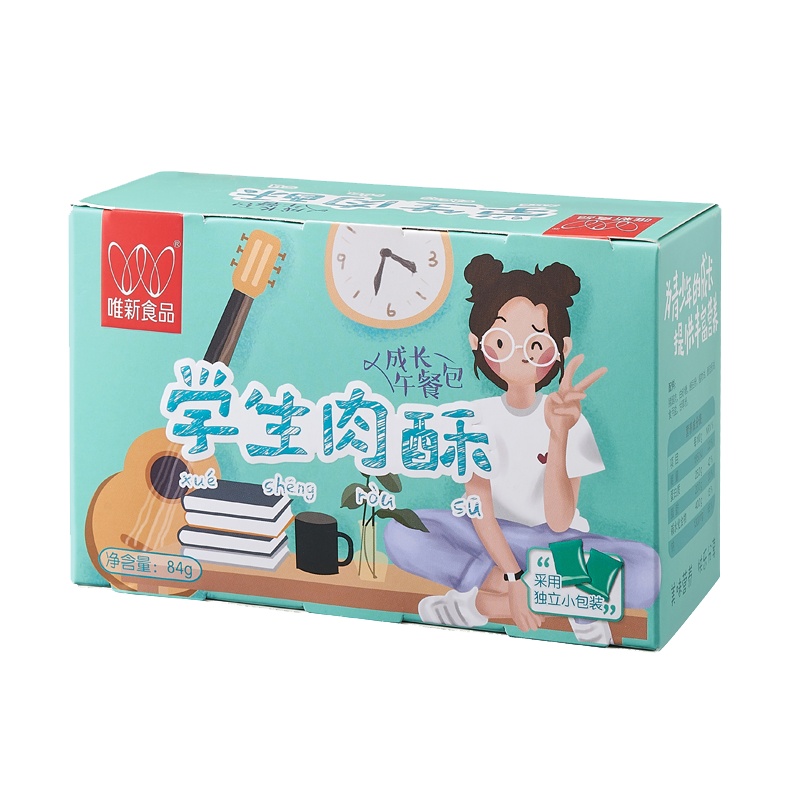 唯新 肉松 84g学生肉酥+84g学生金枪鱼酥 组合装