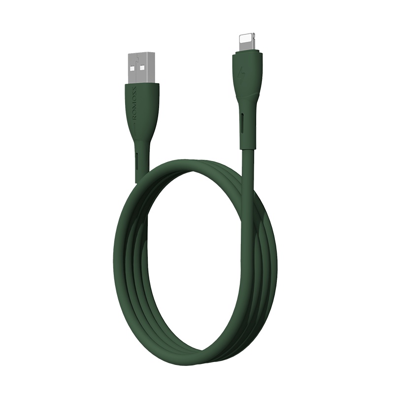 罗马仕苹果数据线液态硅胶iPhone手机充电线加长11器6s7P快充2米适用iPhone12/11/6s/8