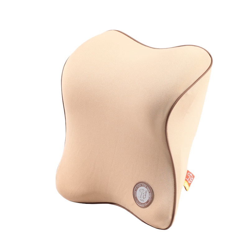 吉吉(GiGi)汽车头枕GT-22太空记忆棉舒芯头枕 车用颈枕 头靠枕杏色