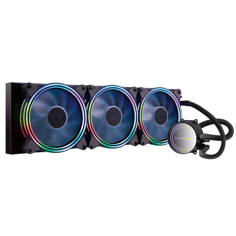 金河田寒冰360G升级版一体式CPU水冷散热器（多平台散热器/LED炫光风扇/静音强劲散热风扇）