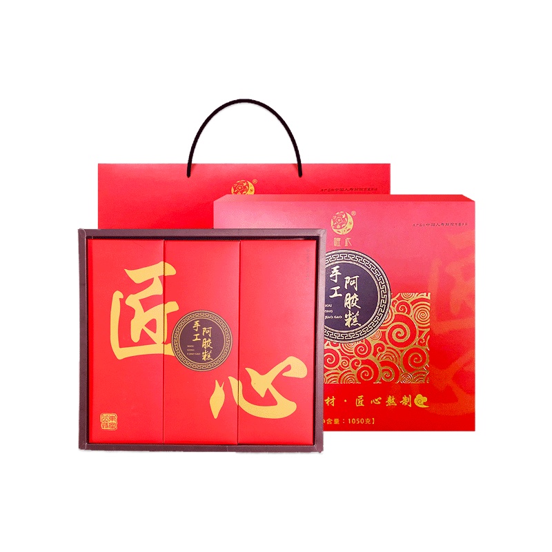 唯此匠心阿胶固元糕阿胶糕即食纯手工礼盒装1050g阿胶膏