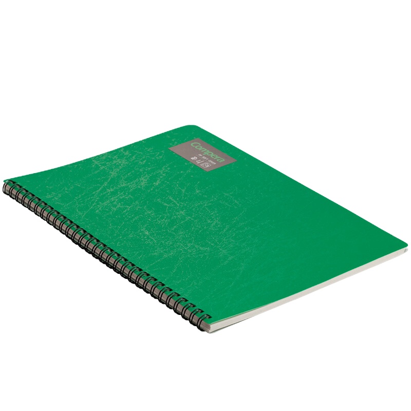 齐心 C7002 螺旋PP面记事本绿(3本/组)