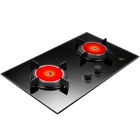 红日(RedSun) 一级能效EH02C防爆钢化玻璃燃气灶双灶红外线聚能猛火灶天然气灶煤气灶家用嵌入式台式(天然气)
