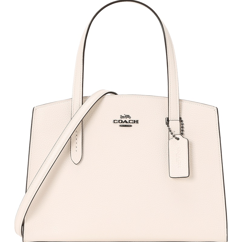 预售 蔻驰COACH CHARLIE通勤肩背 粒面皮黑扣29529 女士单肩手提斜挎包