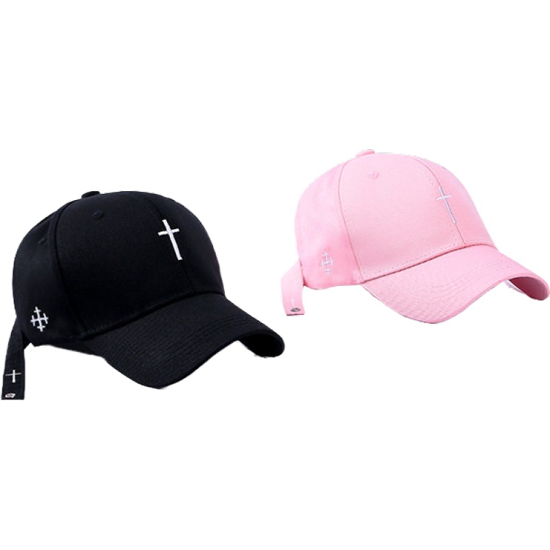 俞兆林新款十字刺绣棒球帽 韩版个性遮阳休闲旅游时尚简约鸭舌帽子